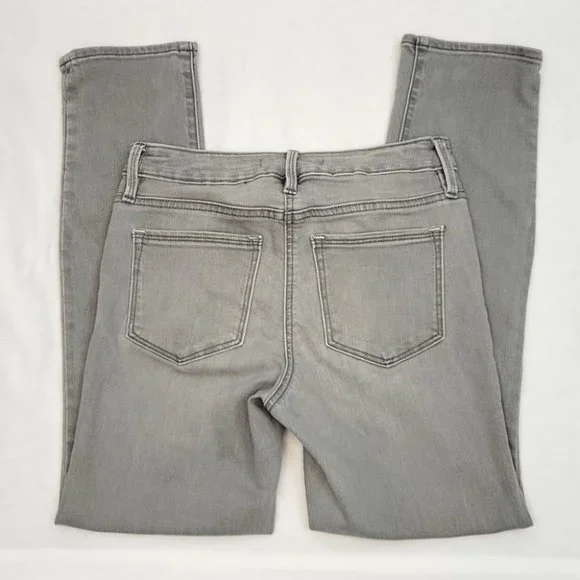 Athleta Sculptek Skinny Ankle Jeans Light Gray Size 0 - Picture 3 of 10